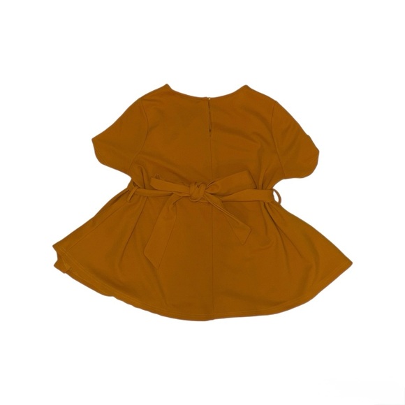 SHEIN Mustard Belted Women's Blouse - Picture 2 of 2